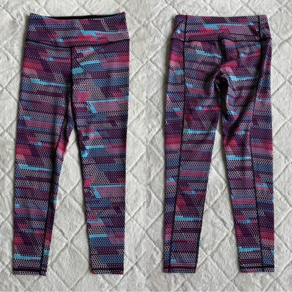 Victoria's Secret Sport | Purple Polka Dot Knockout Tight Leggings | Size Medium - Picture 3 of 12